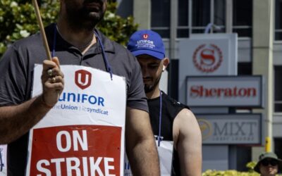 Unifor members to rally in support of striking workers at Sheraton Guildford