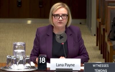 Lana Payne testifies at the Industry and Technology Committee hearing on Stellantis.