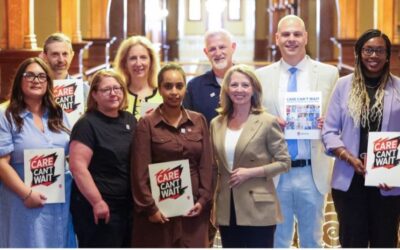 Unifor health care and social service workers bring fight for public care to Queen’s Park