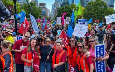 Thousands rally at Queen’s Park to defend public health care