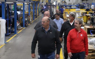 Unifor leaders tour Winnipeg industrial workplaces