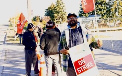 Unifor Active Dynamics manufacturing members on strike